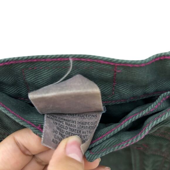 Rocky Mountain Dark Green High Waist Straight Jean Pants Women's Size 27/5 - Picture 7 of 10